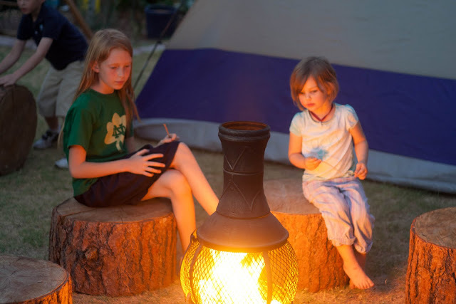 Dreaming by the fire pit