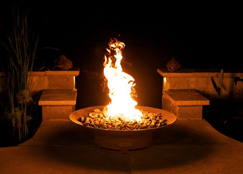 natural gas fire pit
